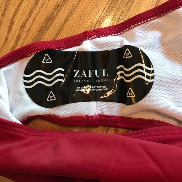 NWT Zaful Red Wine Swimsuit (XL) - Picture 13 of 15